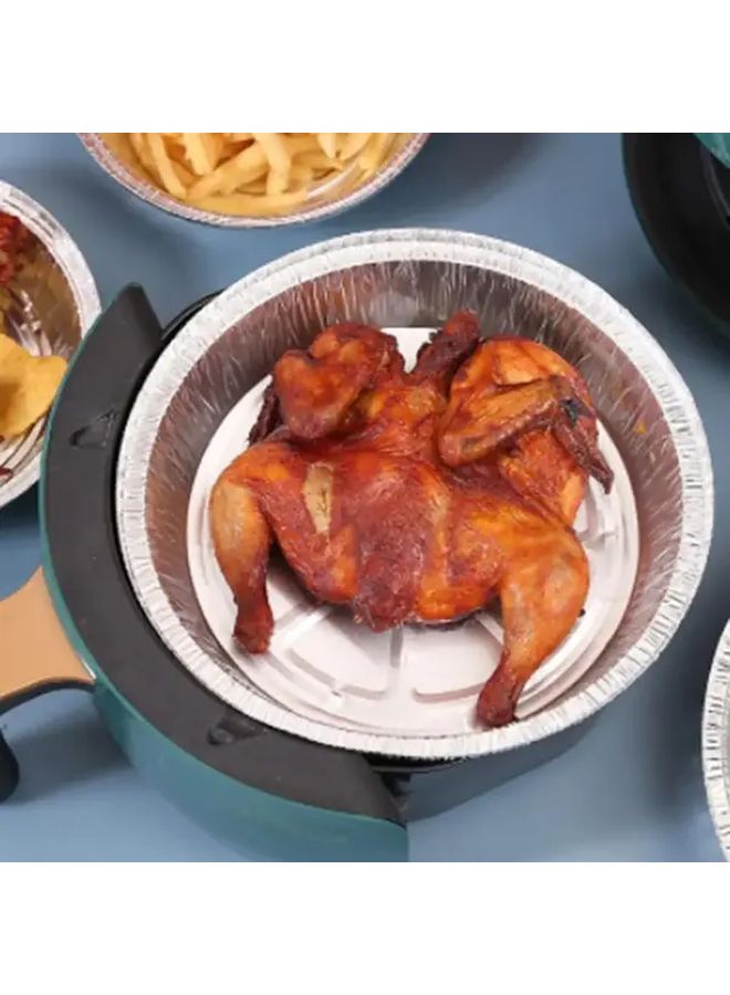 7 Inch Tin Foil Tray 50 Pieces Disposable Non Stick Baking Pan Oven Safe Air Fryer BBQ - Image 5